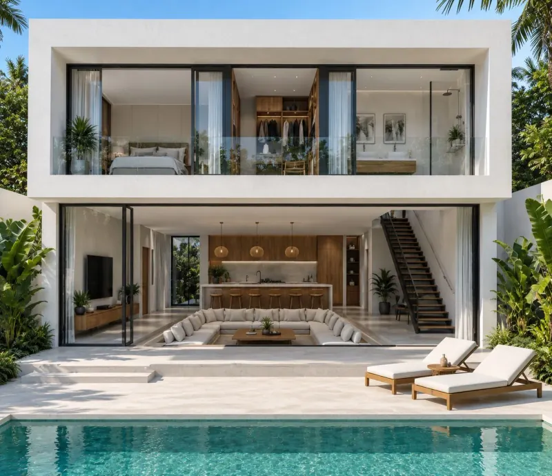 Villa Terra Sky avec jardin et piscine à Kaba-Kaba, Bali
